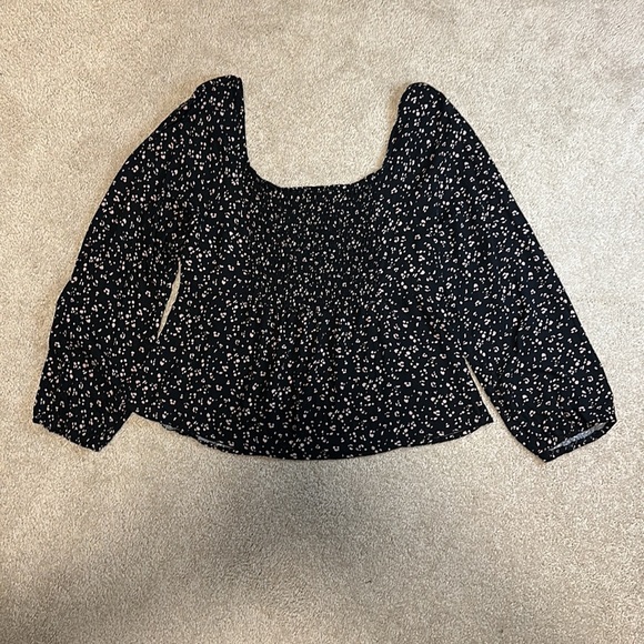 Urban Romantics black cheetah print blouse L - Picture 3 of 9